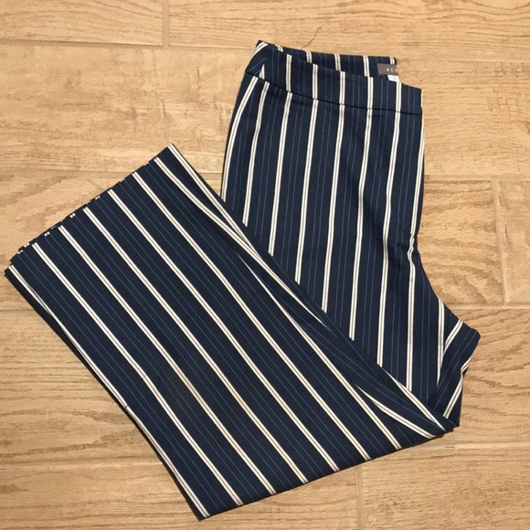 Kenar Pants - Dark blue with whit stripes